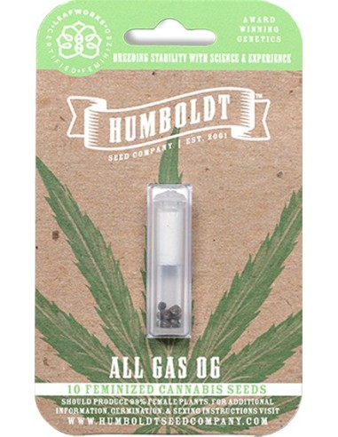 All Gas Og Humboldt Seed Company Feminized Seeds Oaseeds